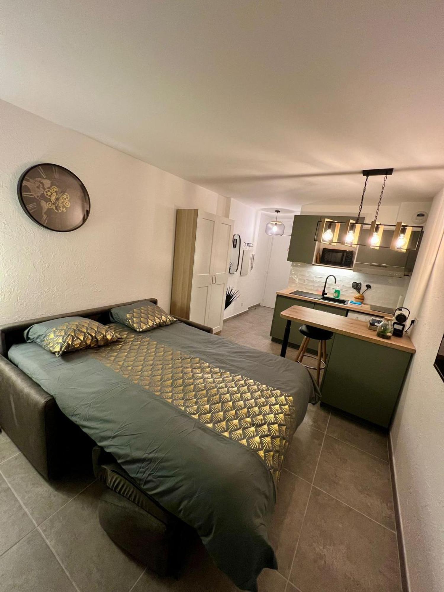 Studio Climatise, Cosy Et Calme Au Centre Ville 앙티브 외부 사진